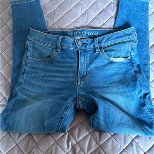 American Eagle Outfitters Blue Skinny Jeans with Stretch